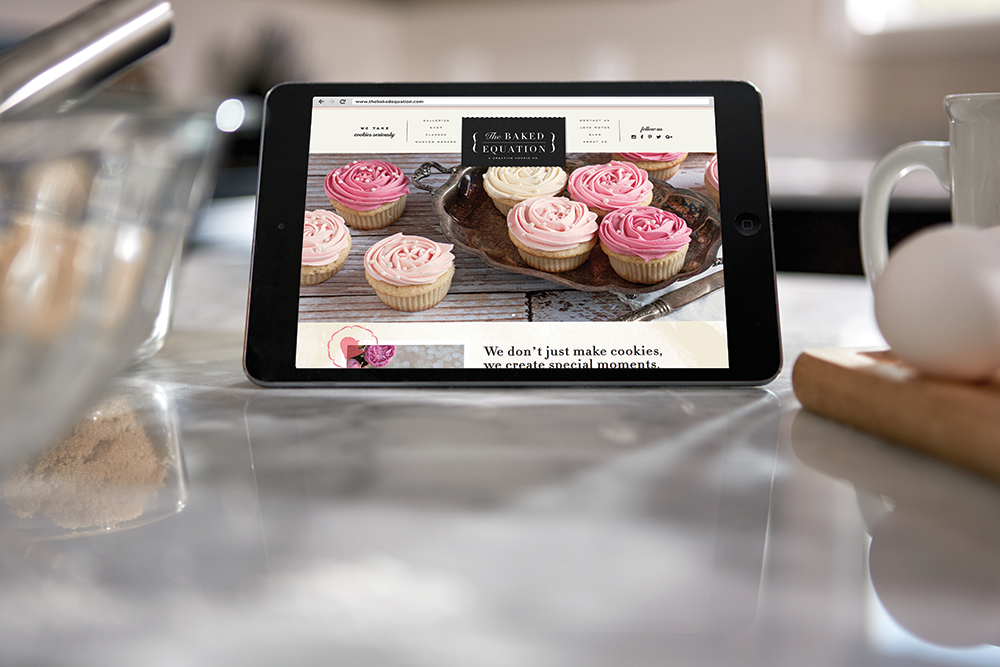 Grit & Wit Design and Branding The Baked Equation Bakery Brand and Website Design